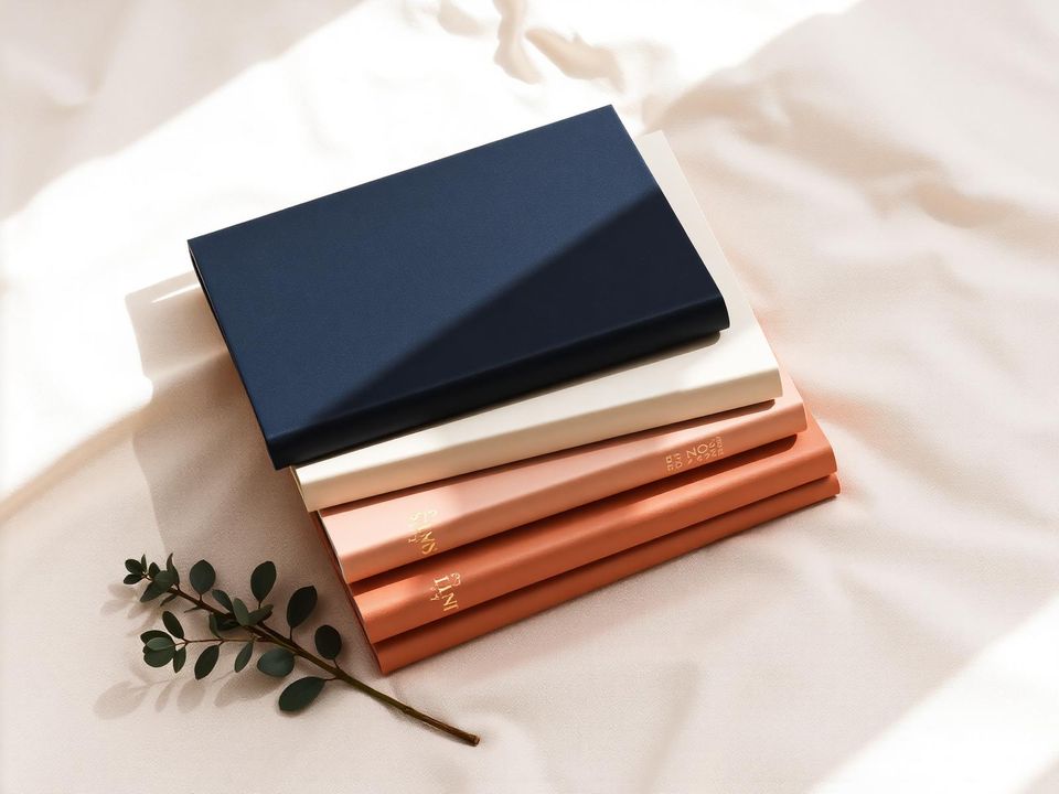 Book collection still life